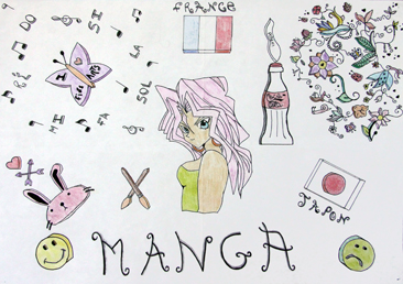 Cours arts plastiques enfant Toulouse - Manga