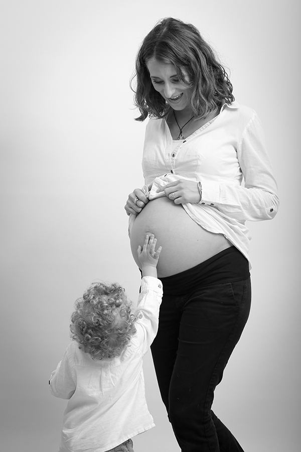 photographe grossesse avec enfant